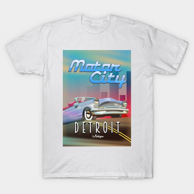 Motor City Detroit T-Shirt by nickemporium1